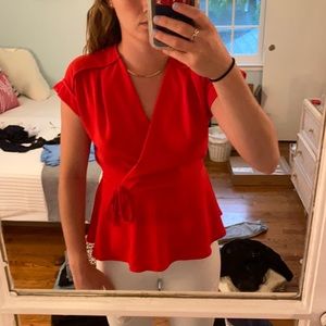 Red formal shirt